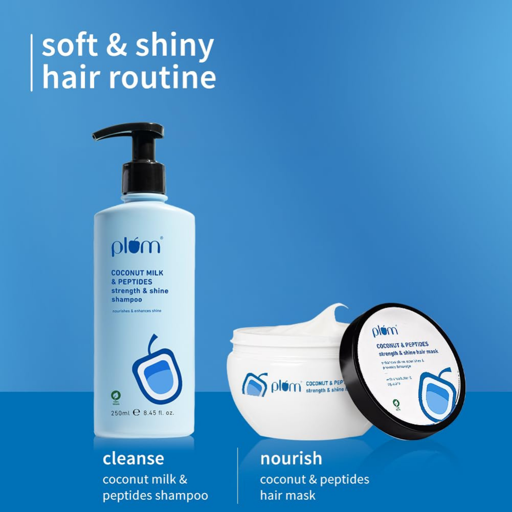 Plum Coconut Milk & Peptides Shampoo and Hair Mask Combo