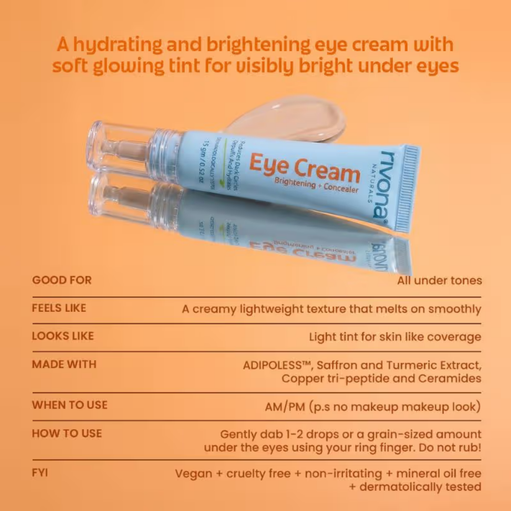 Rivona Naturals 2-In-1 Tinted Eye Cream