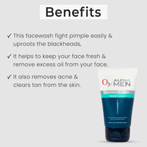 O3+ Alpha Men Acne Dtan Face Wash For De Tan