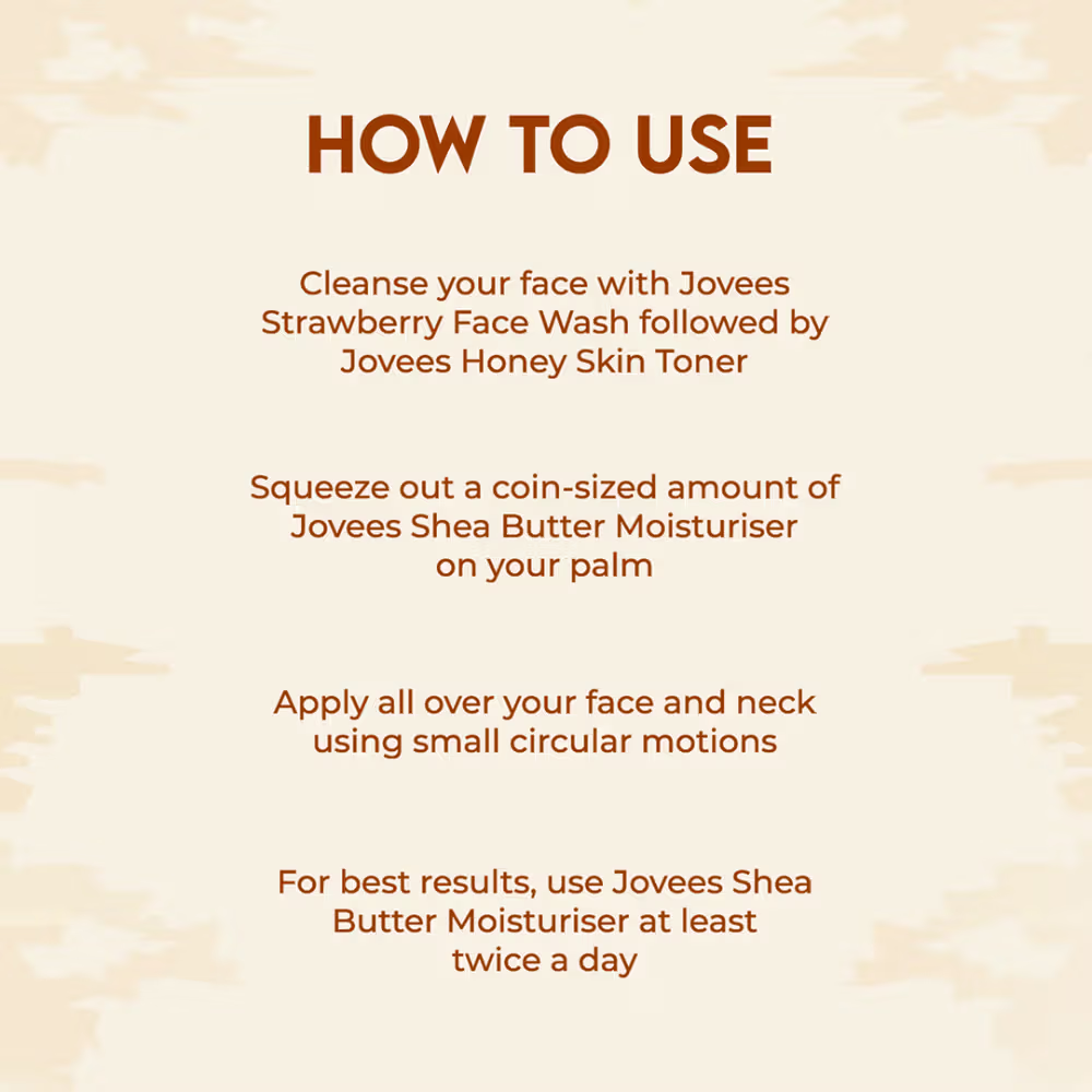 Jovees Herbal Shea Butter Moisturizer With Shea Butter Restores Hydration For Normal & Dry Skin