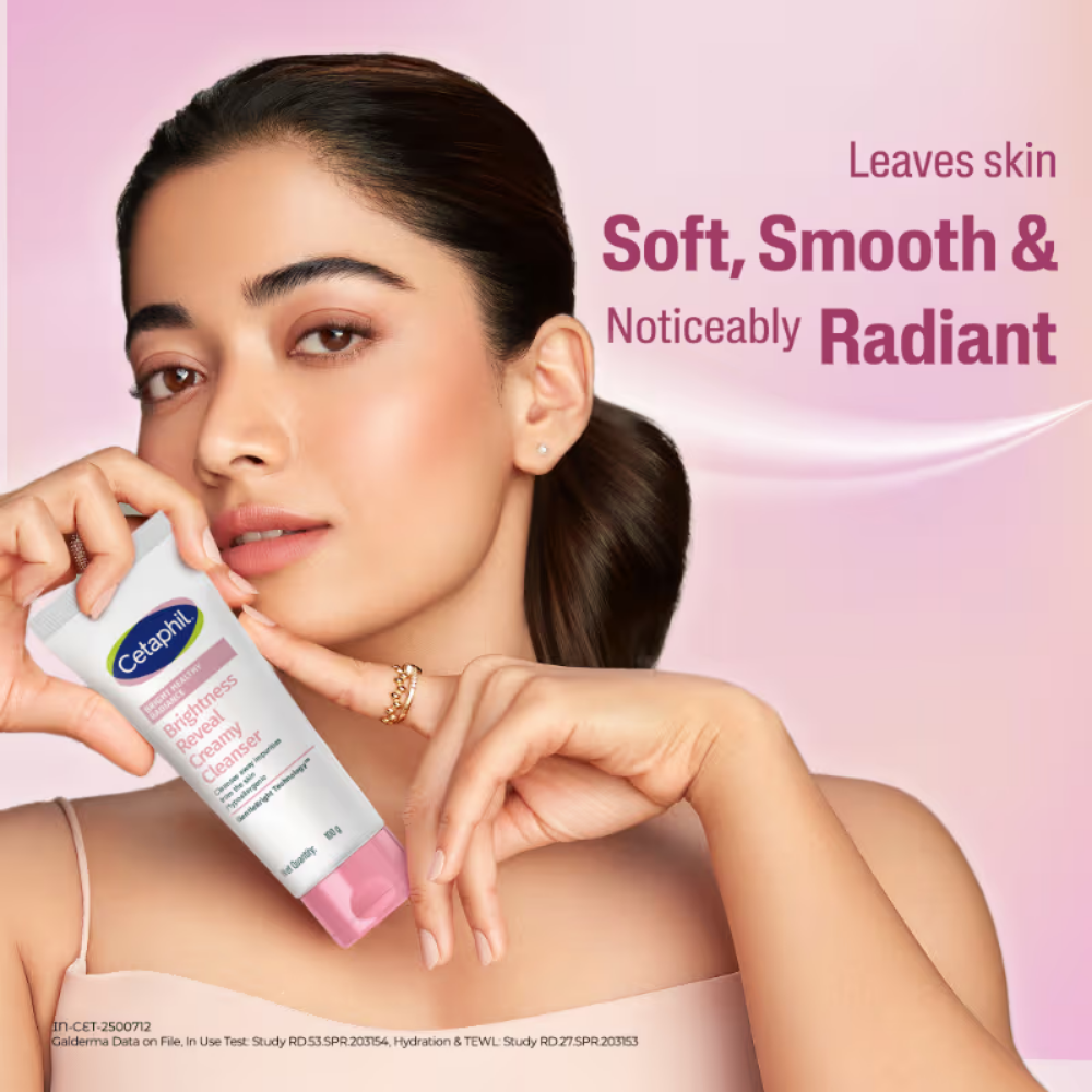 Cetaphil Bright Healthy Radiance Creamy Cleanser, with Niacinamide, For Uneven Skin Tone