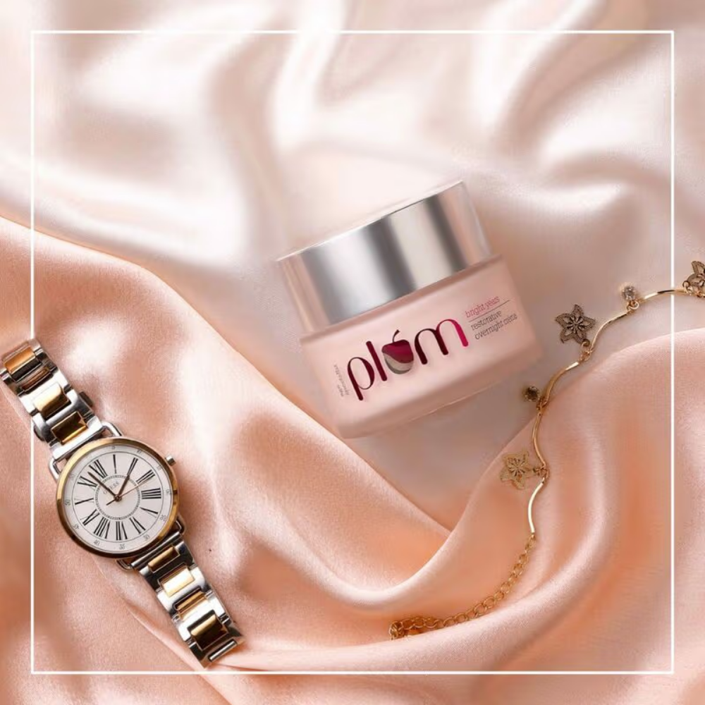 Plum Bright Years Restorative Overnight Anti-Aging Creme - Firms Skin- Reduces Fine Lines & Wrinkles