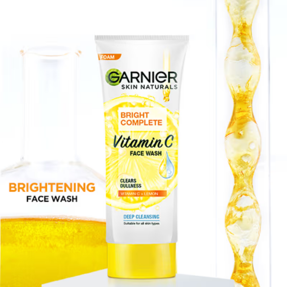 Garnier Vitamin C Face Wash for Brighter Skin Cleanses Skin & Removes Impurities