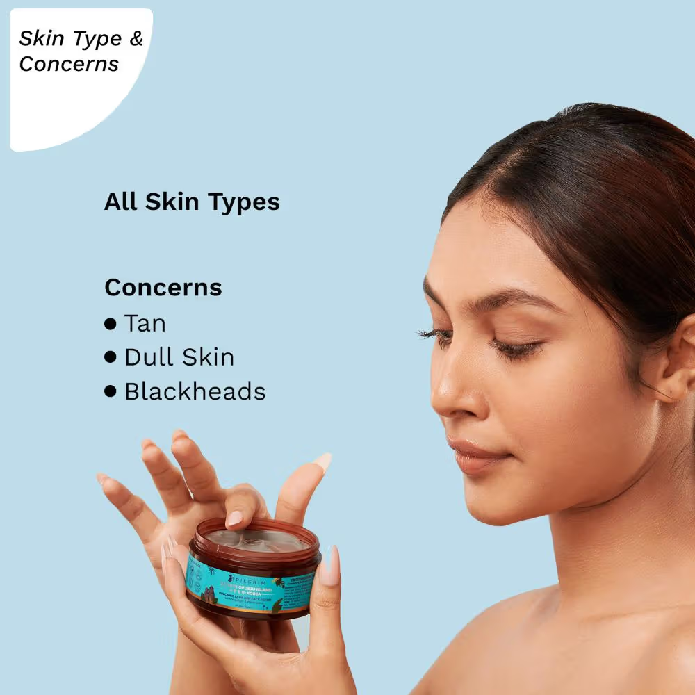 Pilgrim Volcanic Lava Ash Face Scrub with Yugdugu & White Lotus