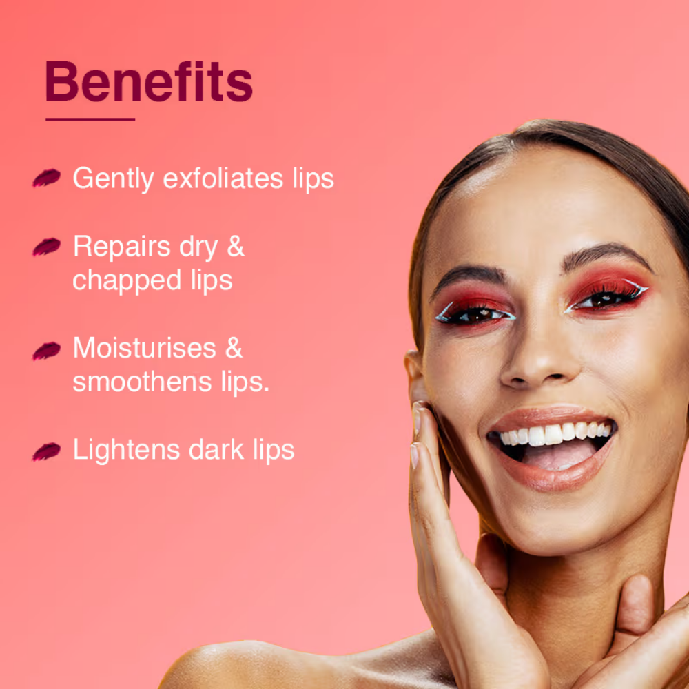 Rivona Naturals Beetroot Lip Scrub & Balm - Natural Pink Lips