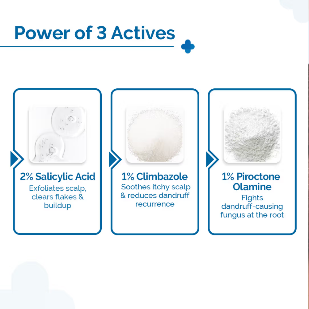 The Derma Co Triple Actives Anti-Dandruff Shampoo