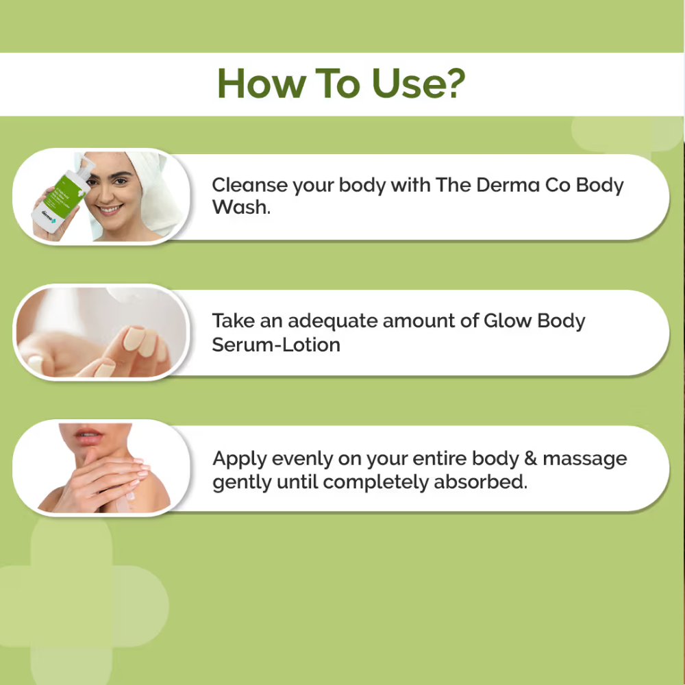 The Derma Co 1% Kojic Acid Body Lotion for Daily Glow and Skin Radiance