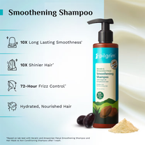 Pilgrim Patua & 10X Keratin Smoothening Shampoo For Dry & Frizzy Hair