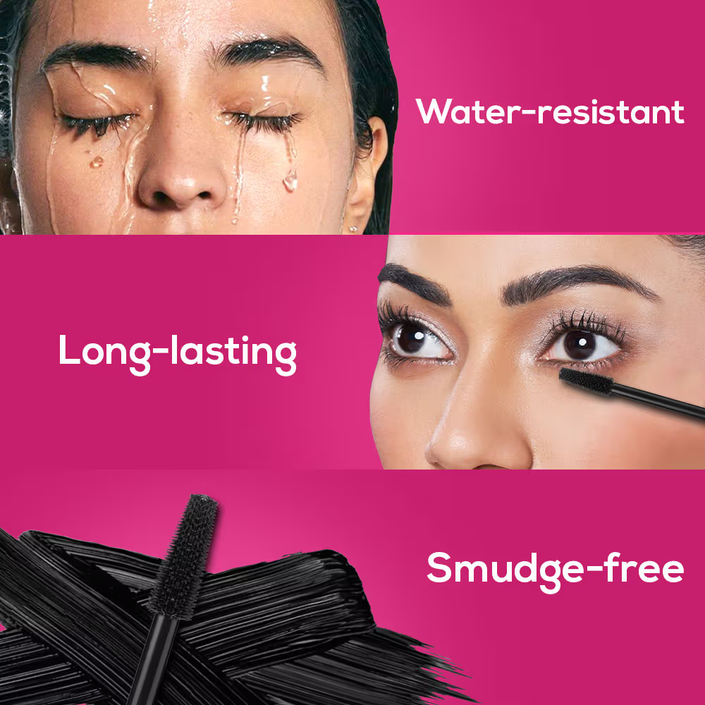 RENEE Power Lash Mascara, Black, Instantly Curls, Lengthens & Volumizes, Long - Lasting Clump