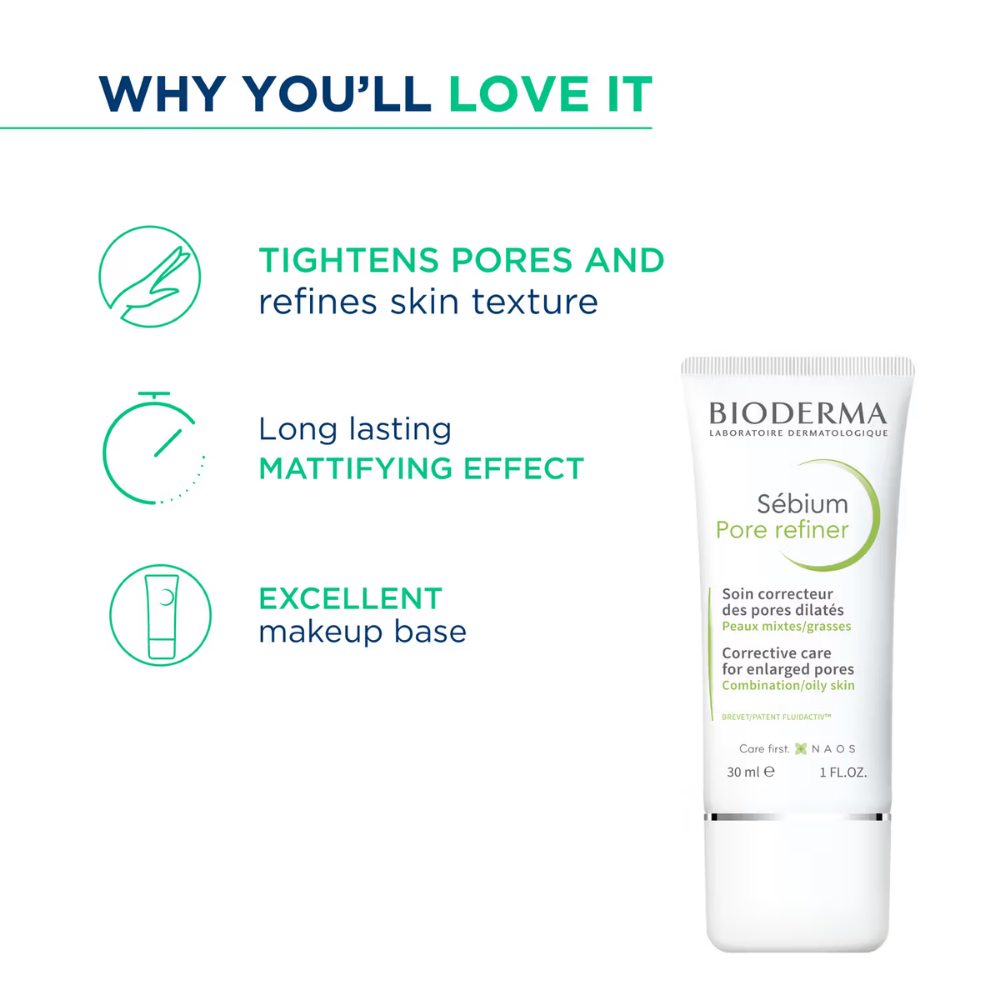 Bioderma Pore Refiner Sebium With Salicylic Acid For Combination To Oily Skin