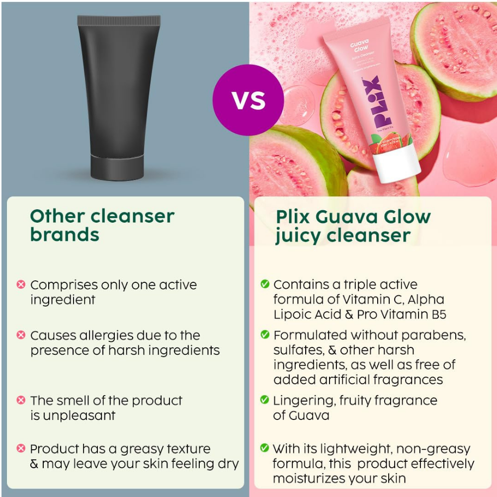 Guava Juicy Mini Cleanser | For Skin Brightening With Vitamin C