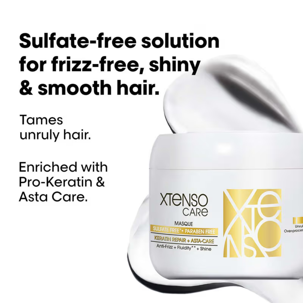L'Oréal Professionnel Xtenso Care Sulfate Free Hair Care Regime With Shampoo, Masque And Serum