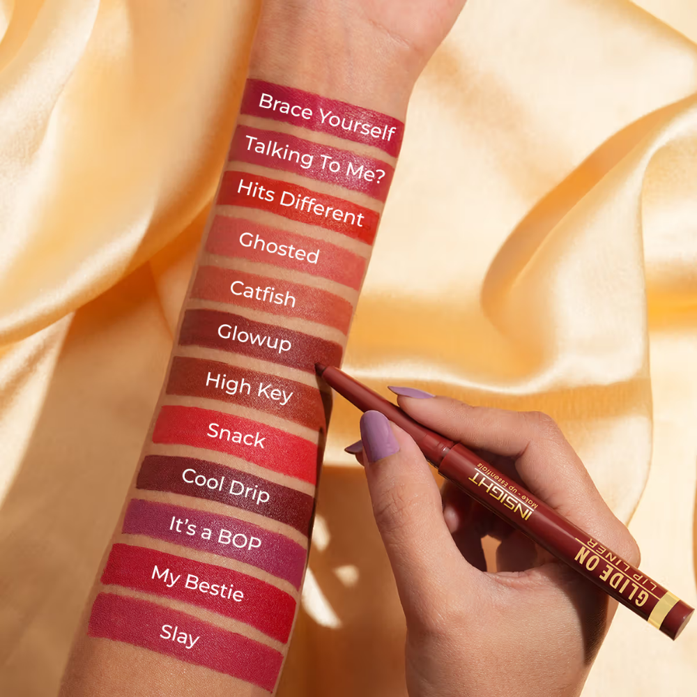 Insight Cosmetics Glide On Lip Liner, Intense Pigment, Long Wear Matte Lip Formula
