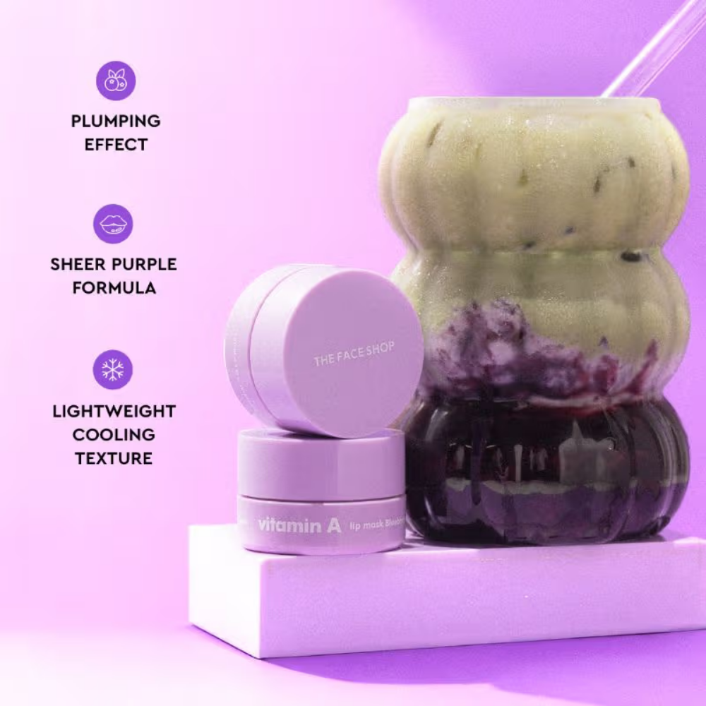 The Face Shop Vitamin Korean Lip Sleeping Mask for Dark, Dry, Pigmented Lips