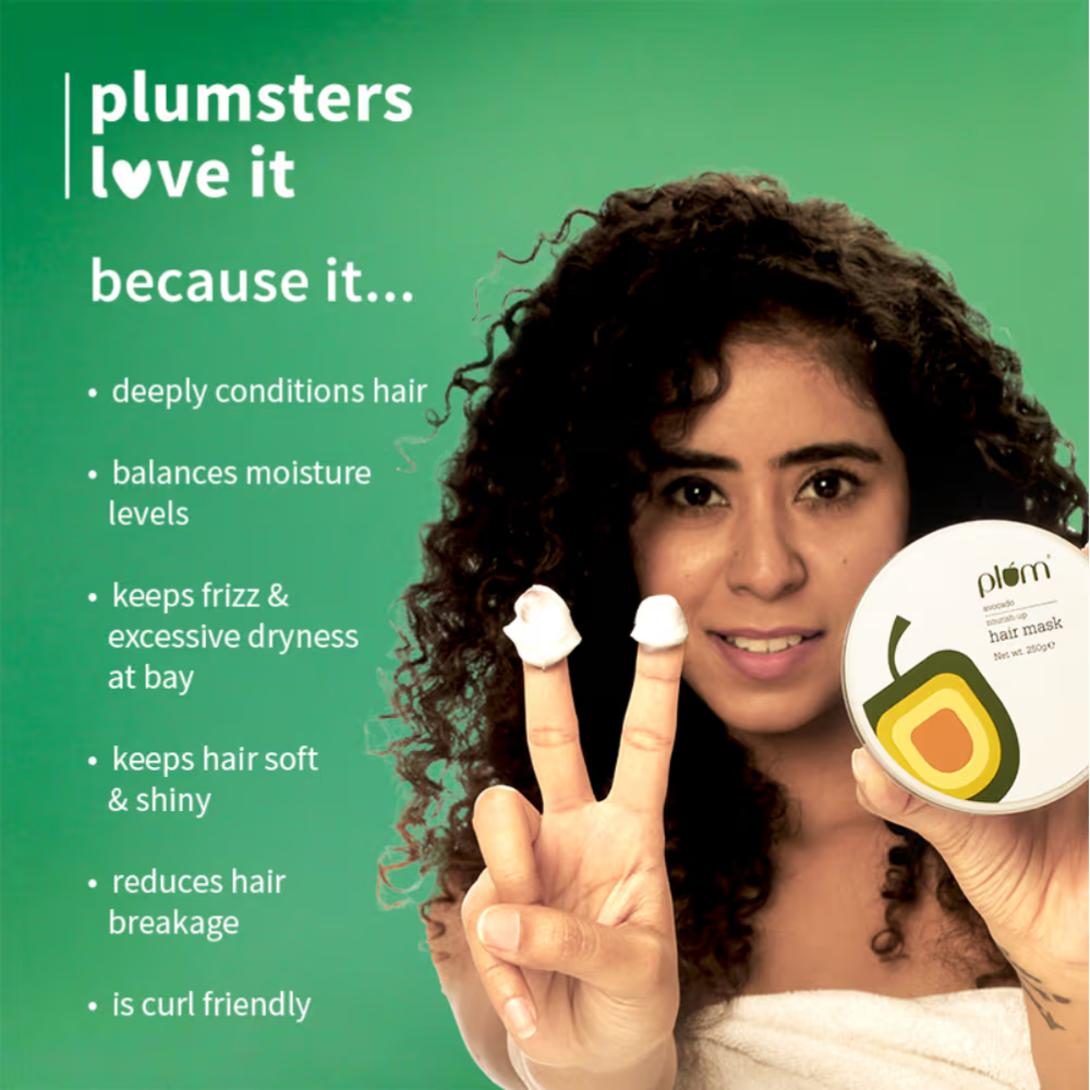 Plum Avocado Nourish-Up Hair Mask With Shea Butter