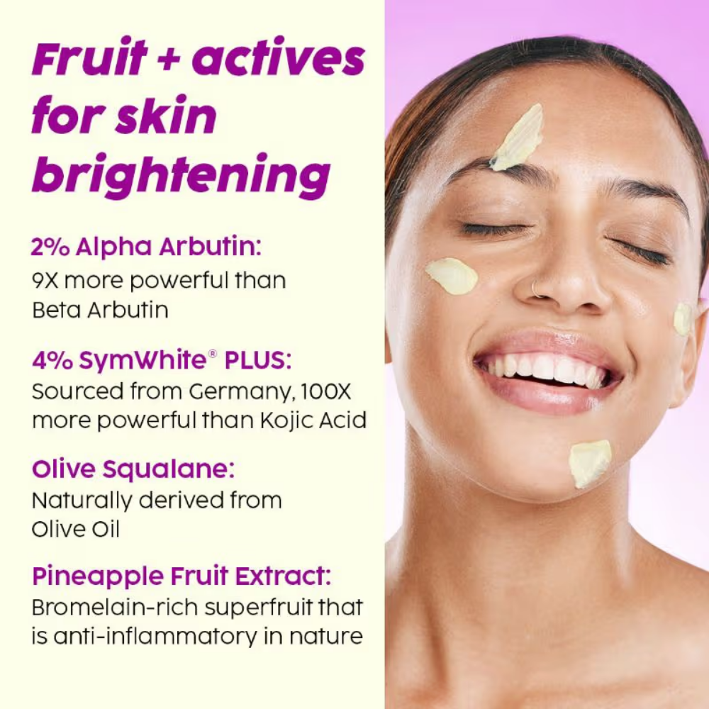 Plix 2% Alpha Arbutin Pineapple Moisturizer With SymWhite PLUS For Hyperpigmentation & Dark Spots