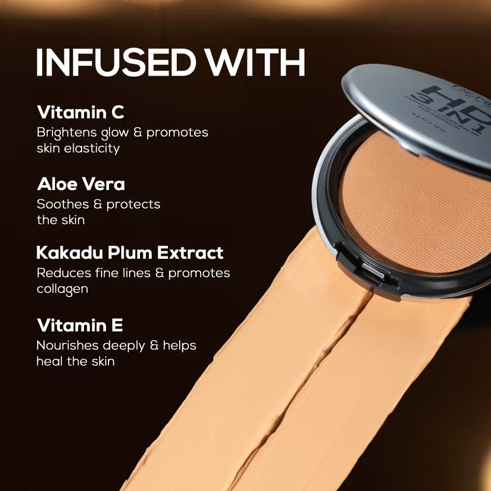 RENEE PRO HD 3-In-1 Matte Compact With SPF 20 Works As Foundation, Compact & Concealer