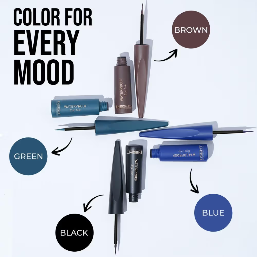 Insight Cosmetics Waterproof Eye Ink, Matte Finish, Smudge Proof