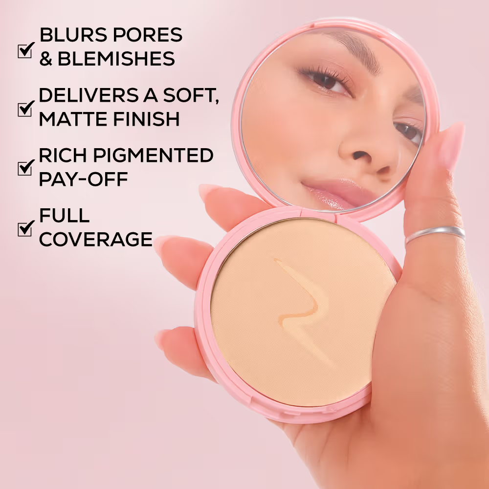 RENEE Bollywood Filter Blurring Matte Finish Compact with Full Coverage