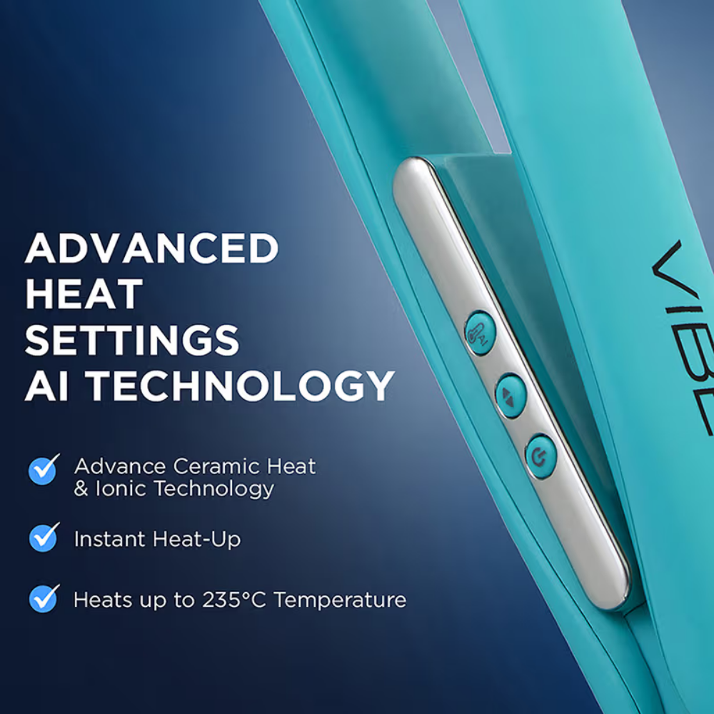 Ikonic Professional Vibe Hair Straightener - Teal