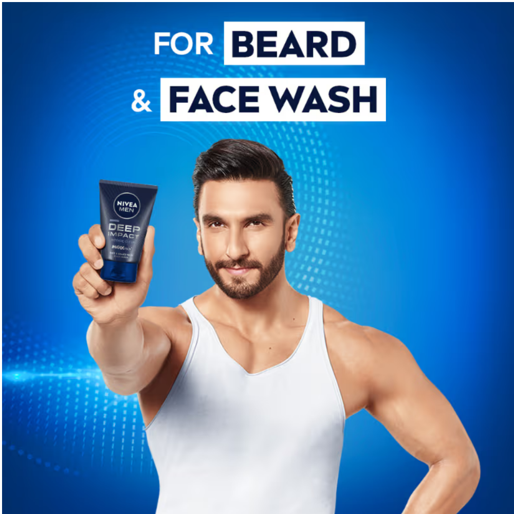 NIVEA Men Deep Impact Intense Clean Face Wash