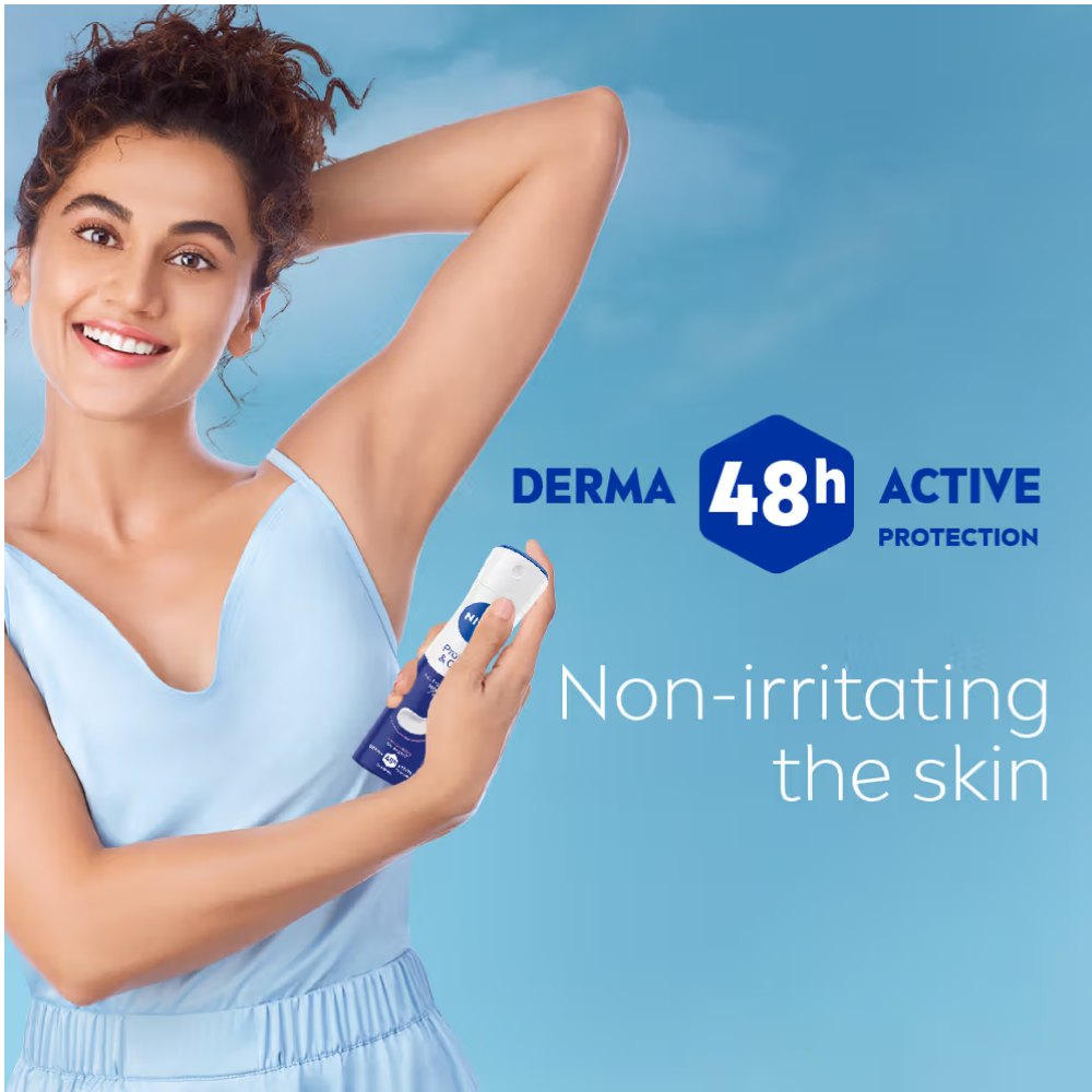 NIVEA WoMEN Deodorant, Protect & Care, Non-Irritating & 48h Protection with NIVEA Creme Fragrance