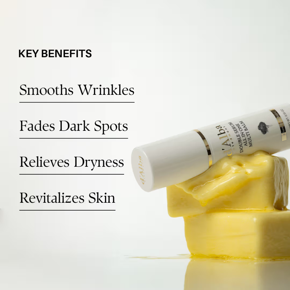 d'Alba piedmont Double Serum All In One Multi Balm, Vegan, Vitamin C