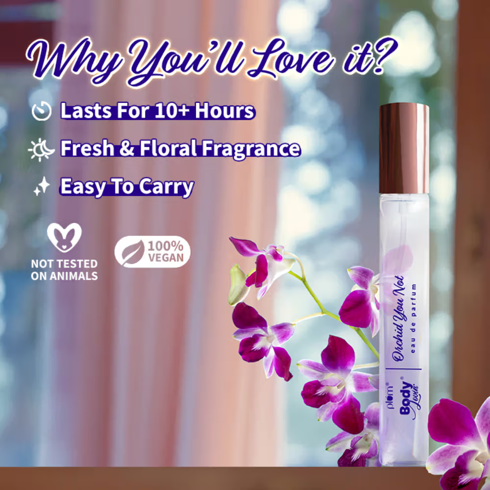 Plum BodyLovin Orchid-You-Not Eau De Parfum - Long Lasting Fresh Floral Perfume