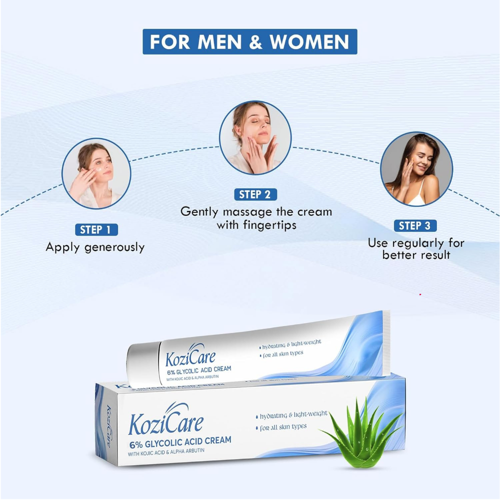 Kozicare Glycolic Acid Face Cream 6%