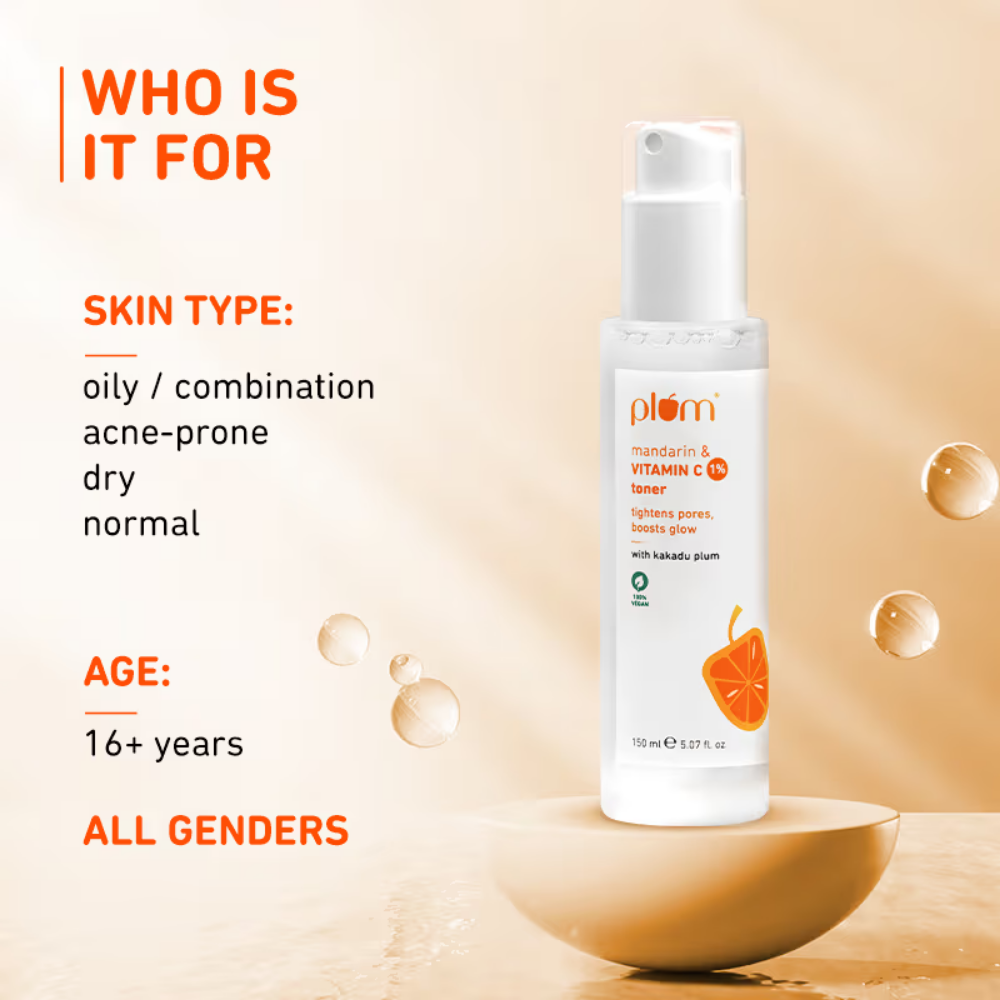 Plum 1% Vitamin C Toner With Mandarin & Kakadu Plum
