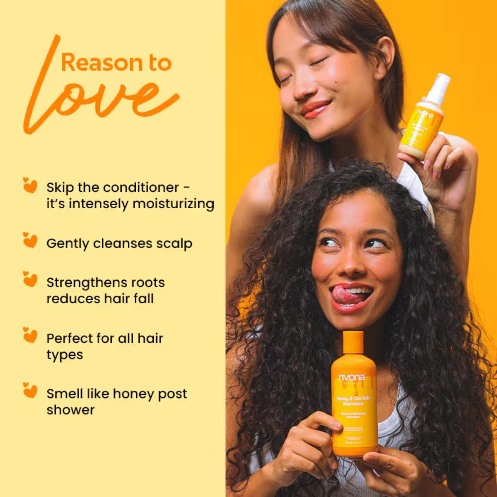 Rivona Naturals Honey & Oat Milk 2 In 1 Deep Conditioning Shampoo