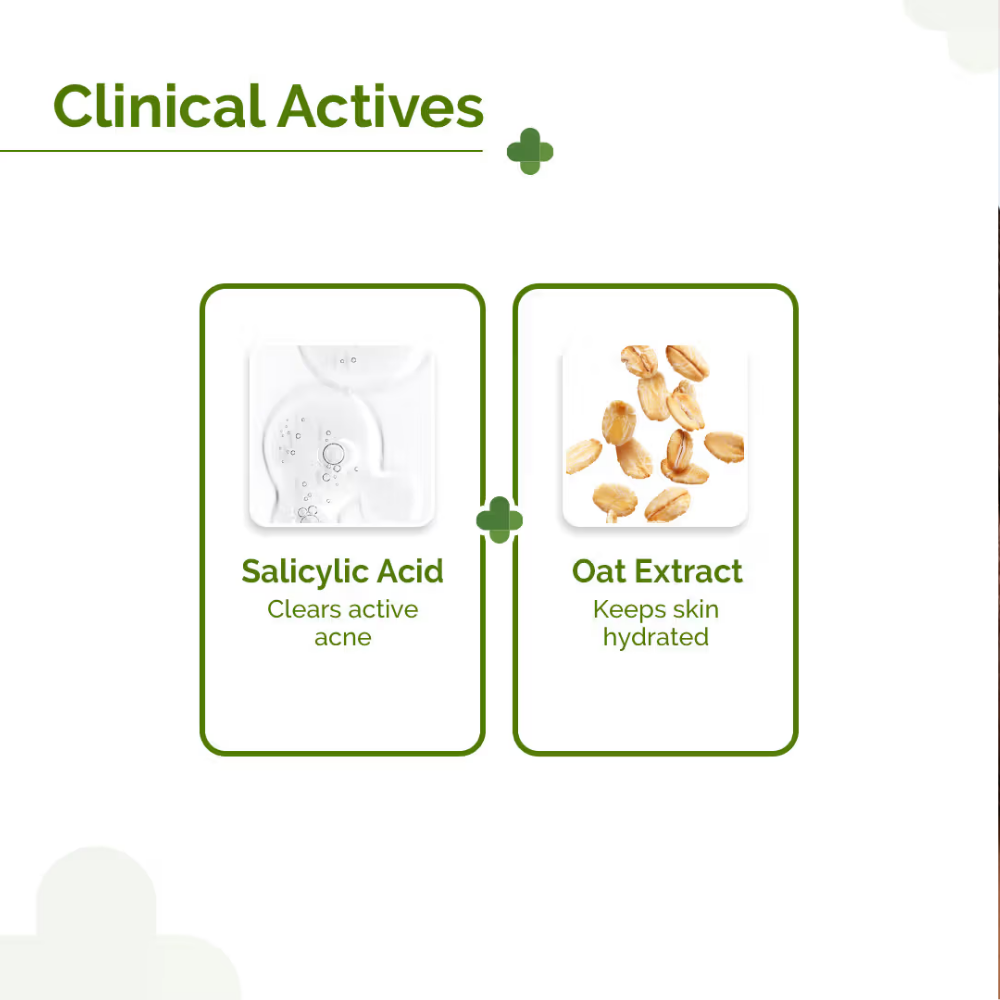 The Derma Co 1% Salicylic Acid Oil-free Moisturizer for Face With Oat Extract For Active Acne