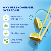 NIVEA Lemon & care oil Body wash for long-lasting freshness