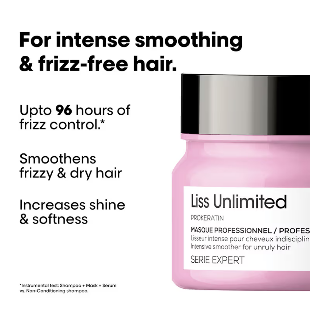 L'Oreal Professionnel Scalp Advanced Anti-Dandruff Dermo-Clarifier Shampoo+ Liss Unlimited Hair Mask