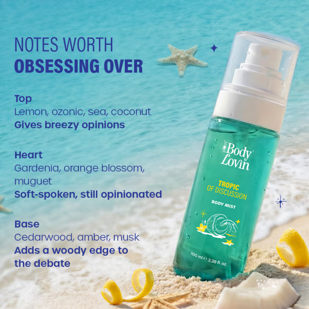 Plum BodyLovin’ Tropic Of Discussion Body Mist, Long-Lasting, Fresh Tropical Fragrance