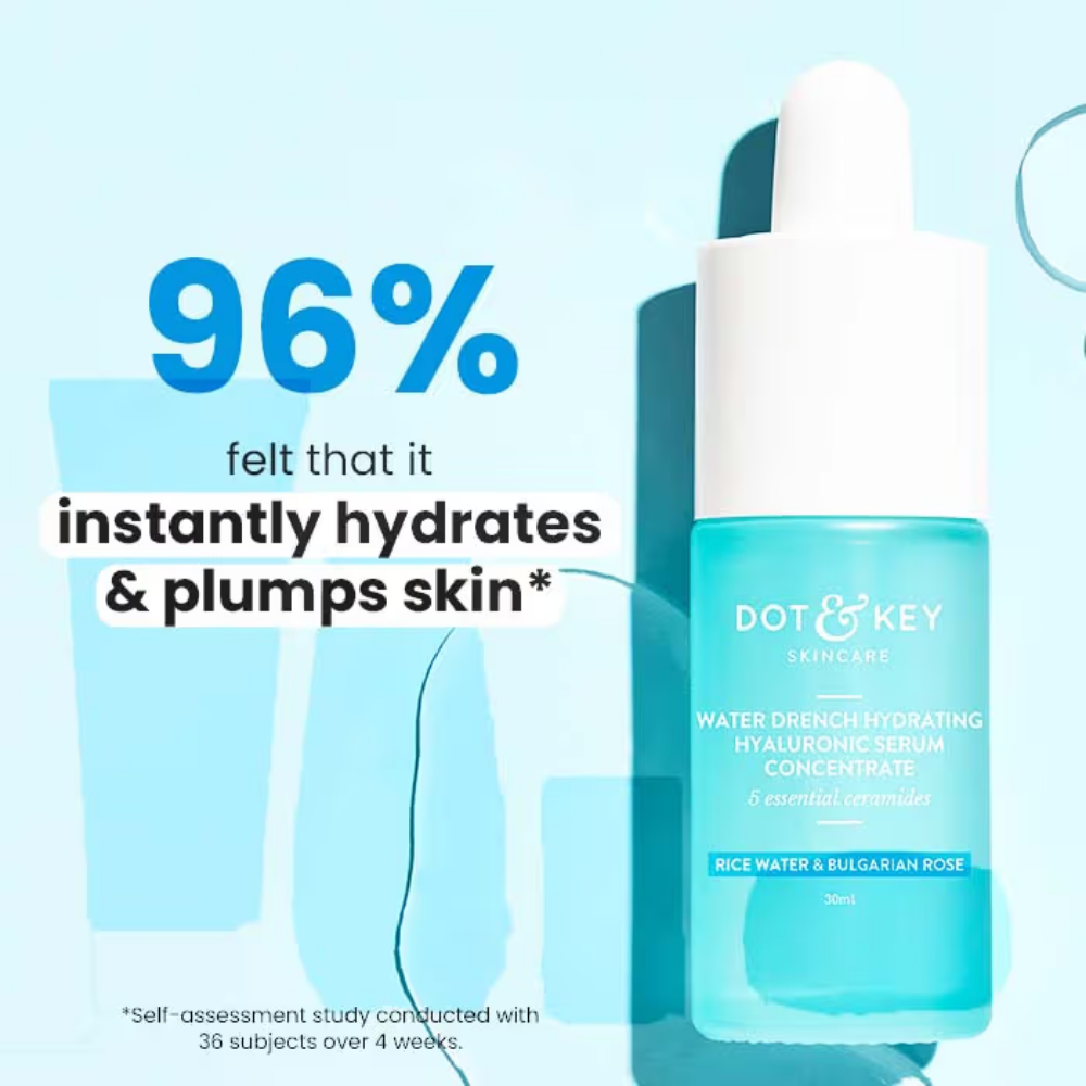 Dot & Key Water Drench Hyaluronic Serum with Ceramides, Intense Hydration