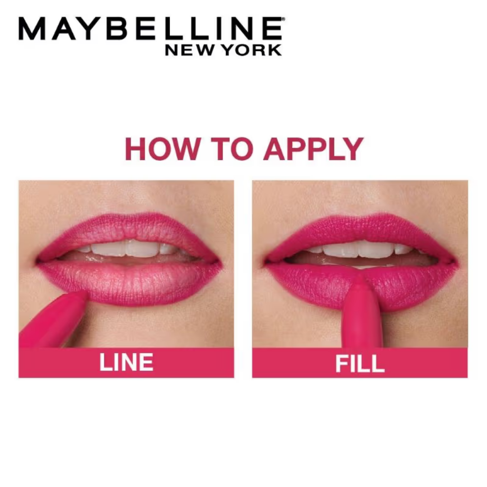Maybelline New York Matte Ink Crayon Lipstick, Smudgeproof, Lasts Up To 8H