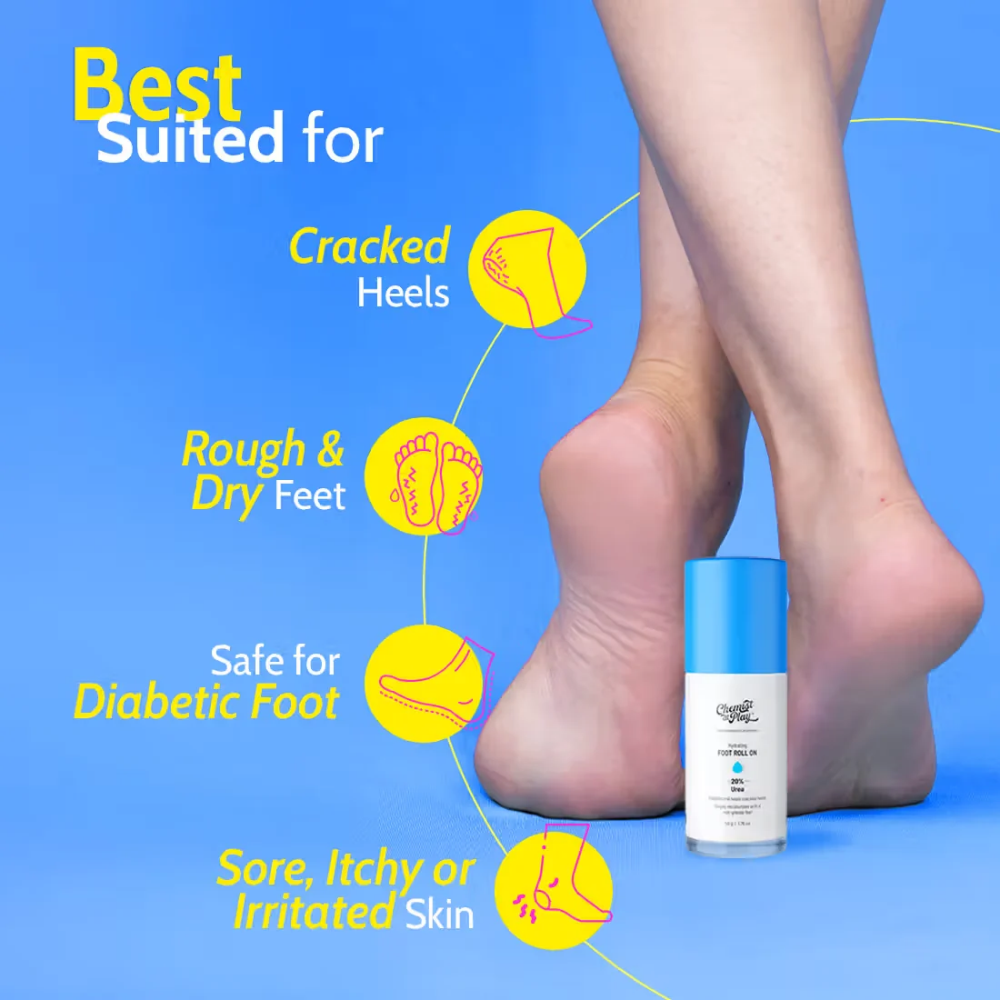Chemist At Play Foot Roll-on Repairs & Heals Cracked Heels Upto 24-Hours Moisturization
