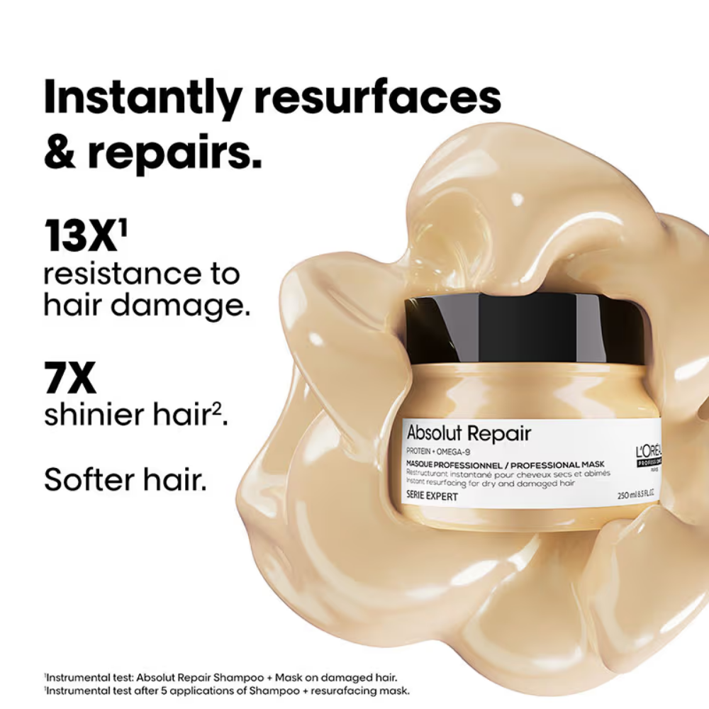 L'Oreal Professionnel Scalp Advanced Anti-Dandruff Dermo-Clarifier Shampoo+ Absolut Repair Hair Mask