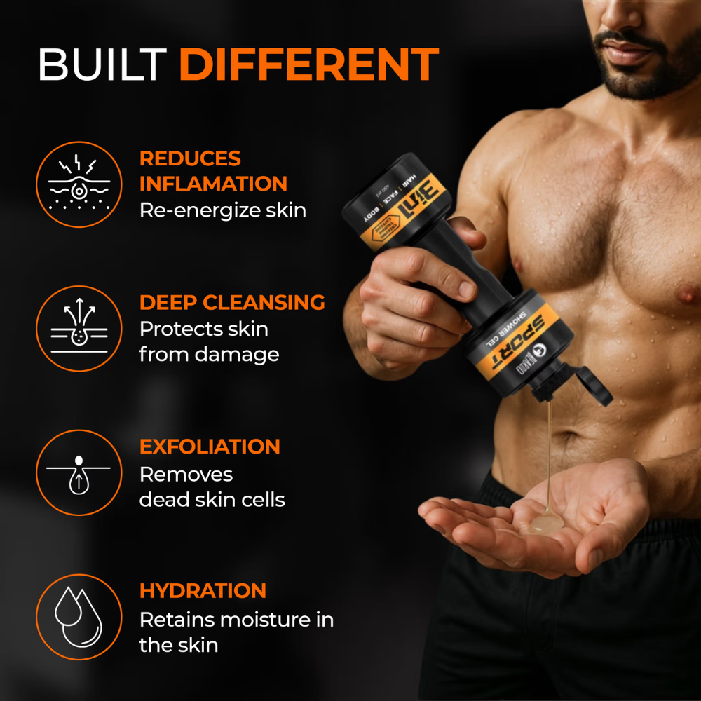 Beardo Sport 3-In-1 Shower Gel For Men