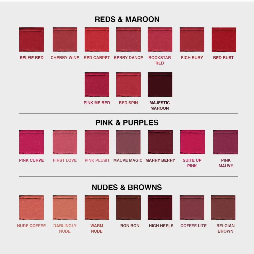Insight Cosmetics Matte Lipstick, 1 Stroke Application, Long Lasting