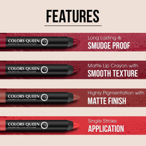 Colors Queen Color It All Non Transfer Matte Lip Crayon