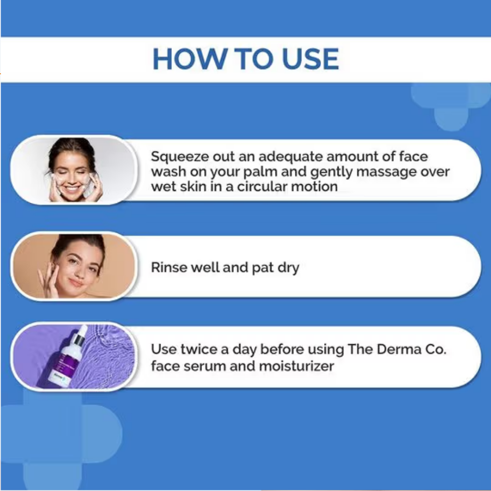 The Derma Co 1% Salicylic Acid Face Wash for Active Acne with Salicylic Acid & Witch Hazel