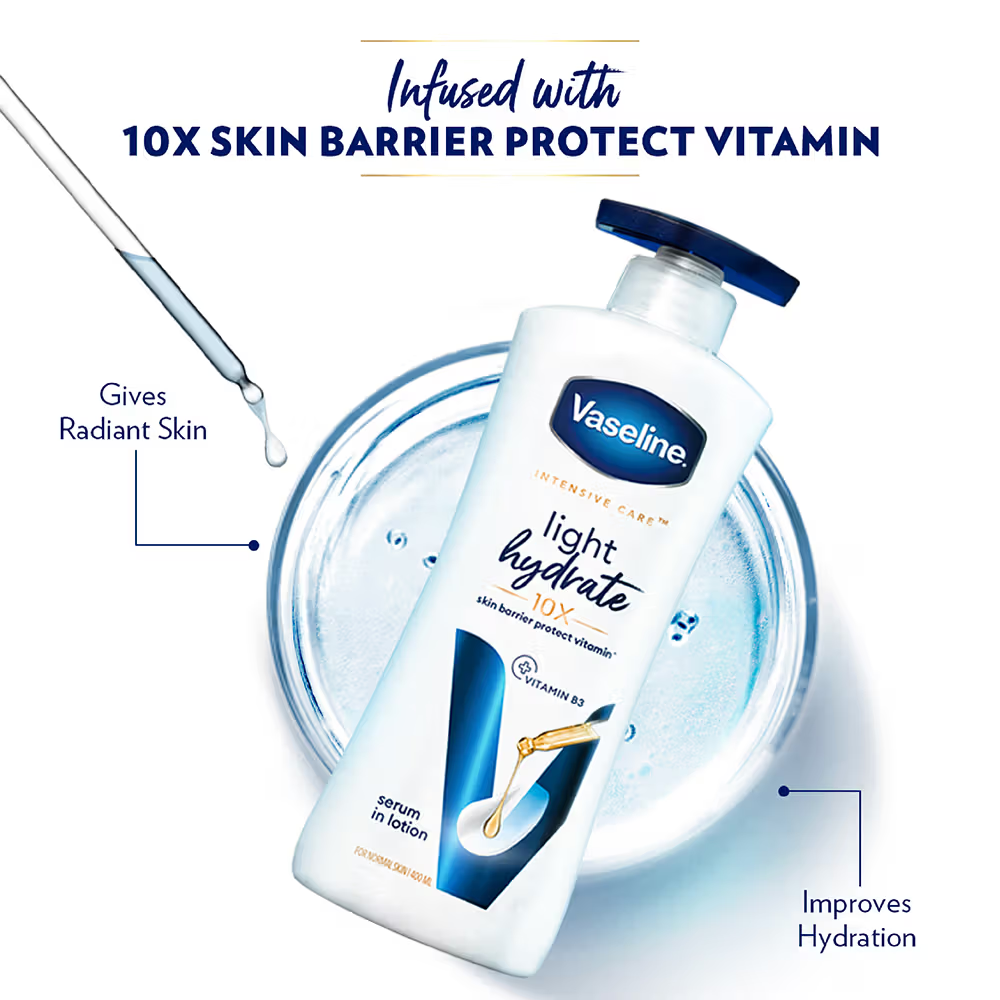 Vaseline Light Hydrate 48hr Serum In Lotion