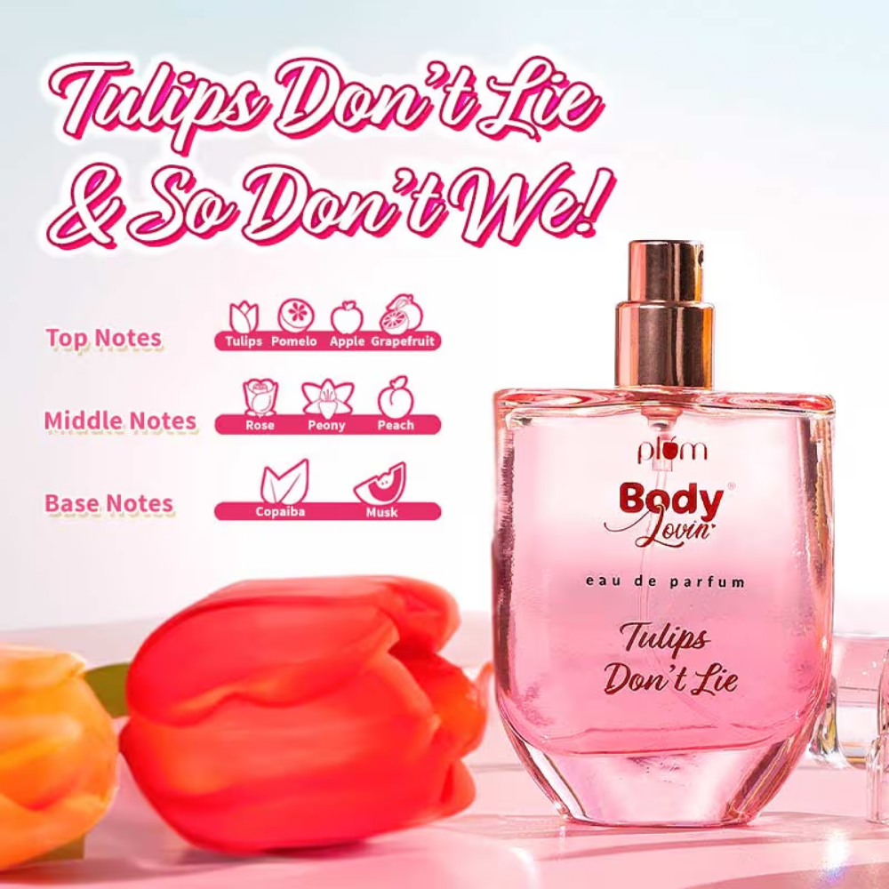 Plum BodyLovin Tulips Dont Lie Eau De Parfum Long Lasting Floral Perfume