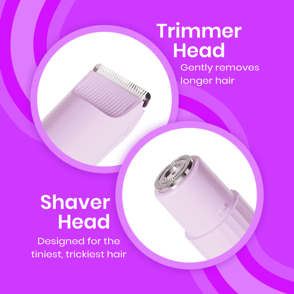 UrbanYog Dual Head Women Trimmer 2 in 1 Bikini And Body Hair Remover, Gentle Painless