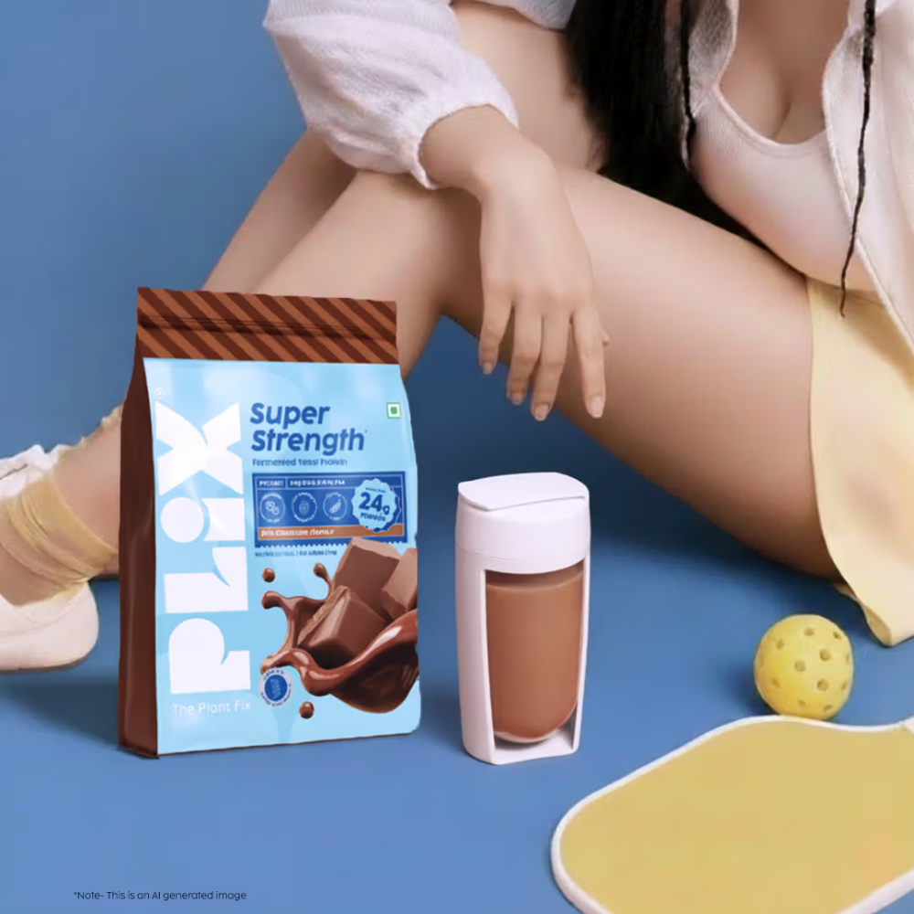 Plix - The Plant Fix Plix Super Strength Fermented Yeast Protein - Milk Chocolate