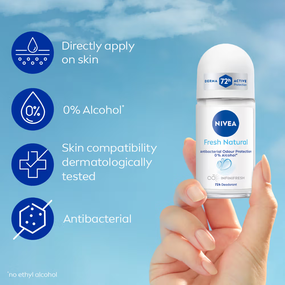 NIVEA Body Roll On (Fresh Natural)