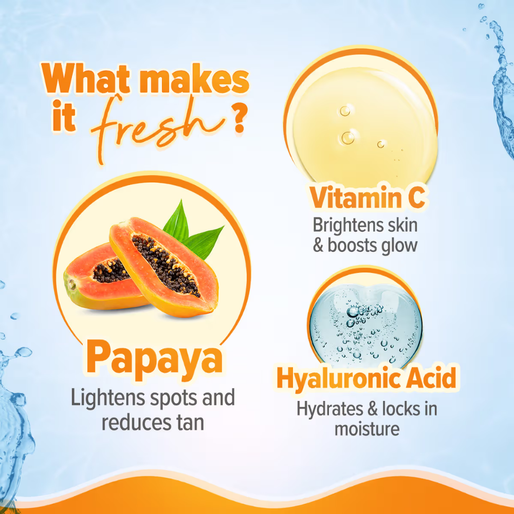 Aqualogica Glow+ Oil Free Moisturizer with Papaya & Vitamin C for Glowing Skin