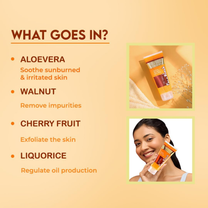 Jovees Herbal De-Tan Face Wash For Tan Removal All Skin Types And Paraben & Alcohol Free
